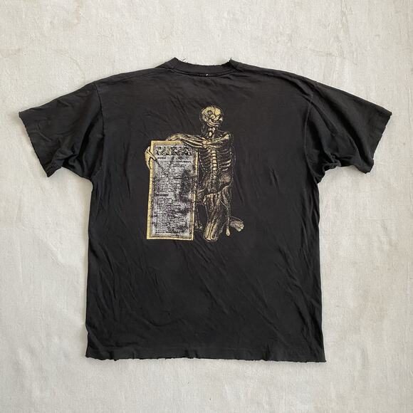 Vintage 90s Carcass Necroticism Death Metal Band Entombed Obituary T-Shirt XL - Picture 8 of 8